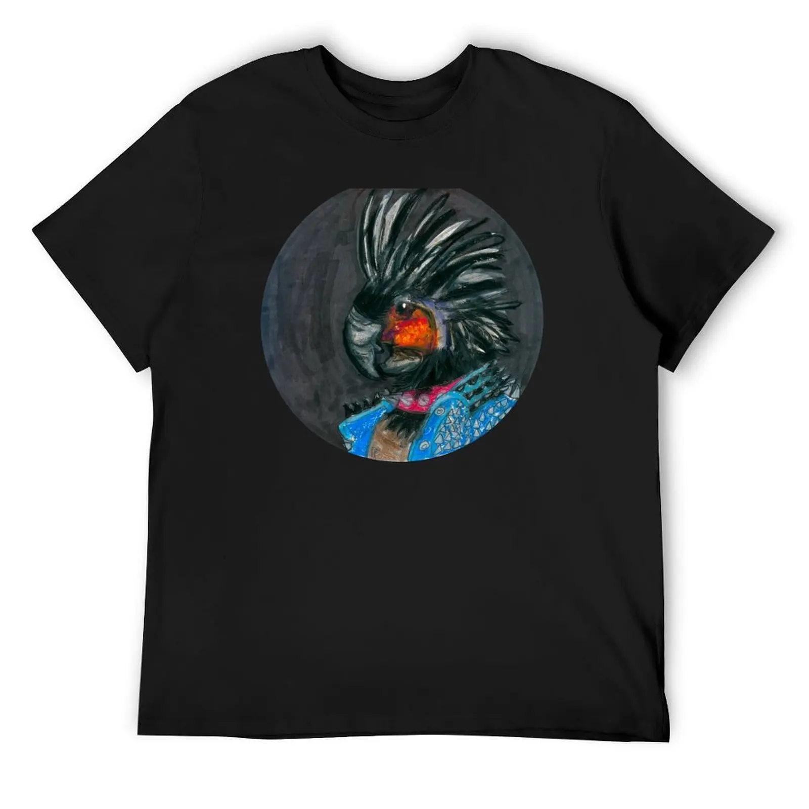 

punk palm cockatoo T-Shirt anime figures plain oversized t shirt Men's t shirts