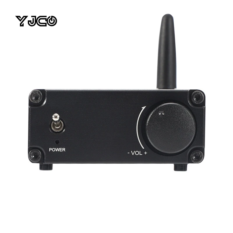 

Цифровой мини-усилитель мощности YJCO Bluetooth 5.0 Infineon MA12070P HiFi с низким уровнем искажений, домашний настольный стереоусилитель звука D15