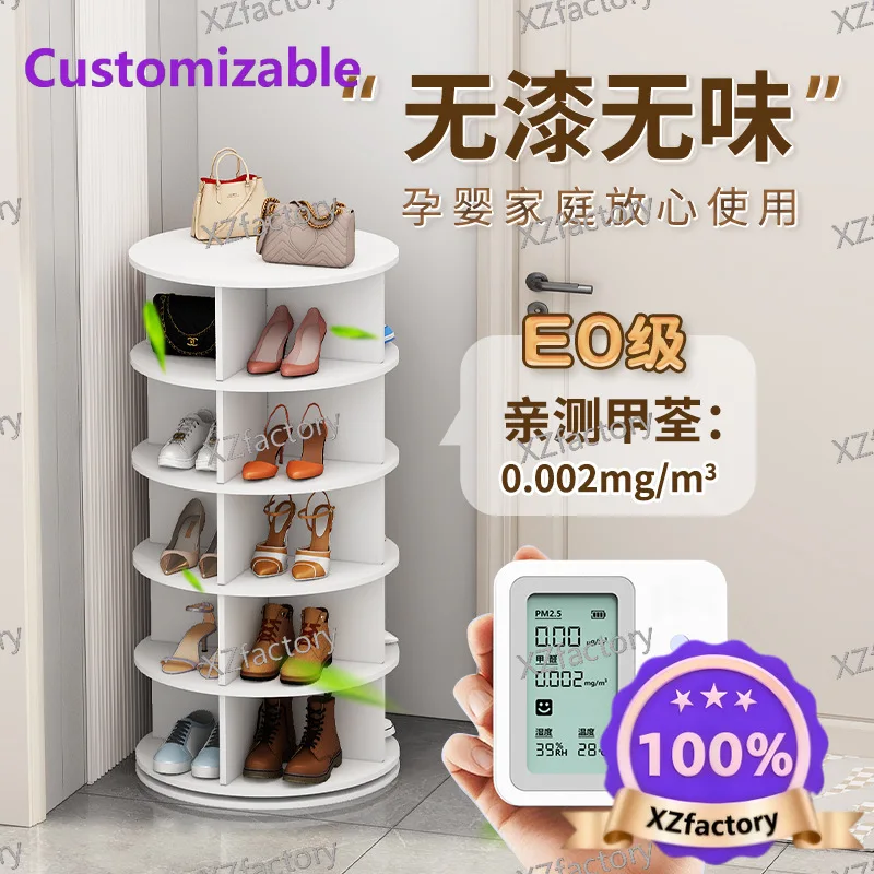 Factory Direct 2026 Top Rated Rotating Shoe Rack Floor to Floor Shopping Mall Shelf Multi-layer Simple
