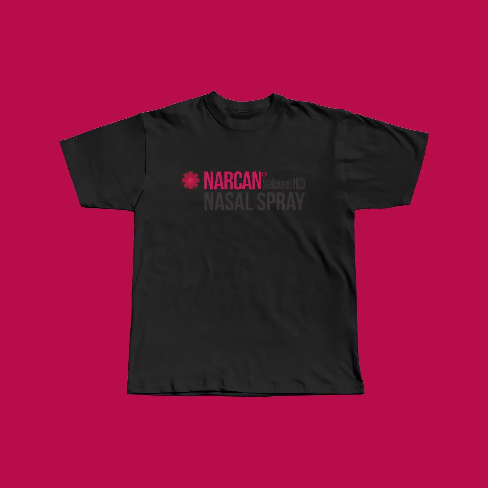 NARCAN Classic T Shirt Heavy Cotton Iconic Print vintage Washed Top For Everyday Wear graphic Stylish fashion Breathable Casual