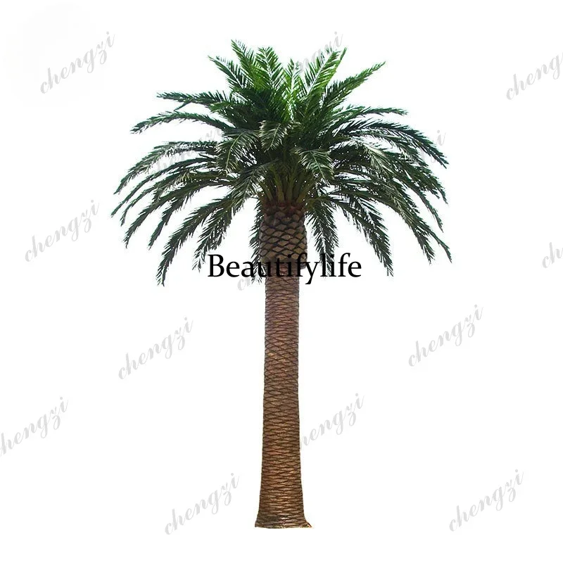 X173 simulated date palm tree fiberglass tree artificial landscape date palm outdoor
