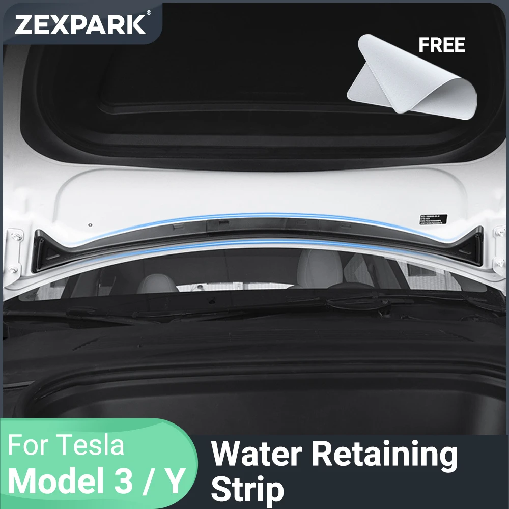 Gift Waterproof Front Chassis Cover Water Strip For Tesla Model 3 Y Air Inlet Protective Cover Modification Accesorios Para Auto