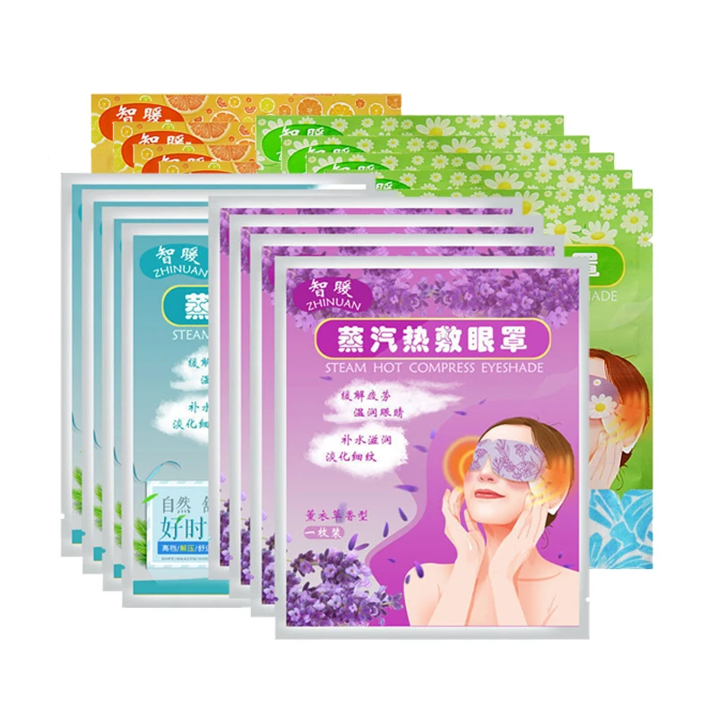 20Pcs Sleep Mask Disposable Steam Eye Mask Eyepatch Warm Eyeshade Relieve Fatigue Eyes Spa Sleep Health For Traveling Home