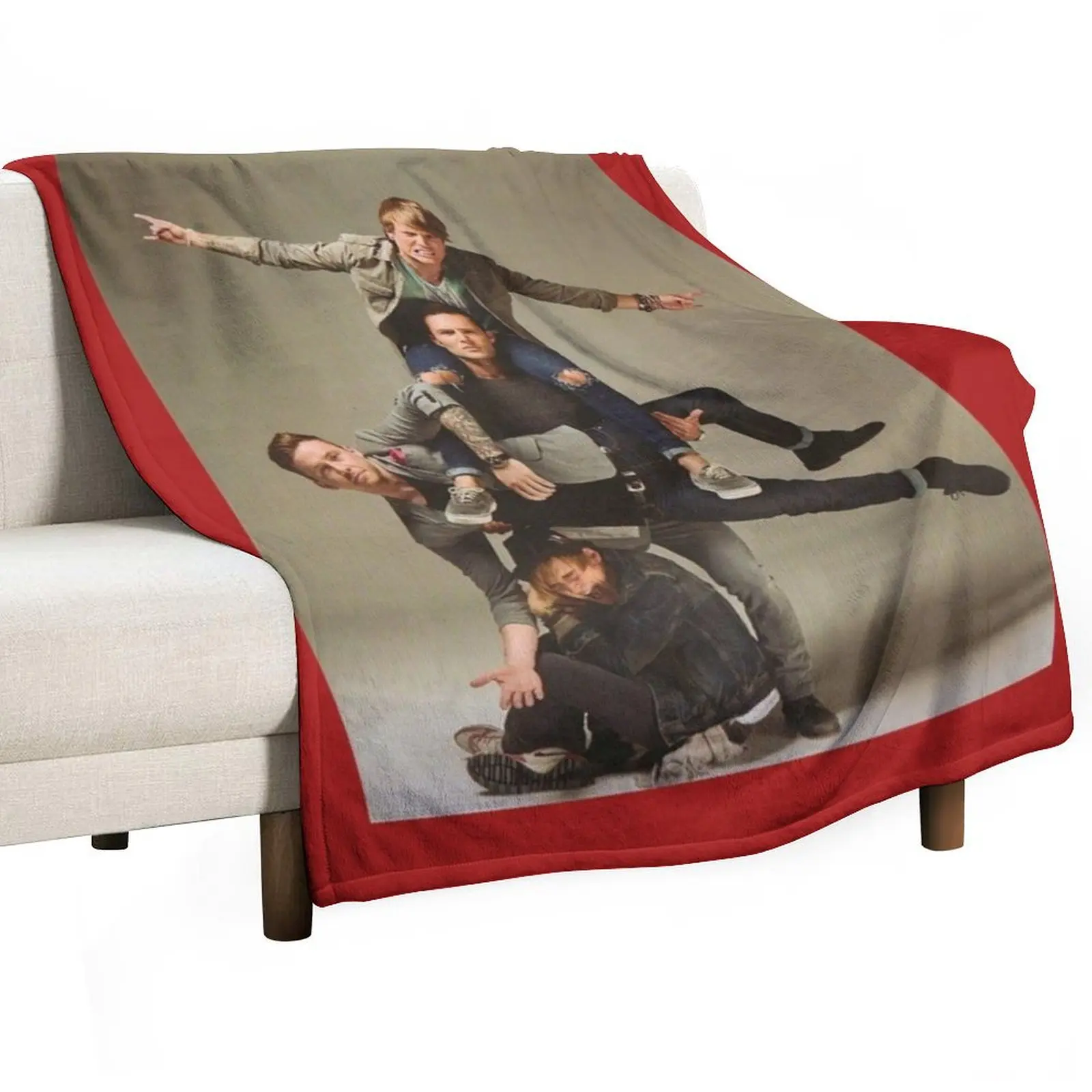 McFly Tour 2021 Fletcher. Throw Blanket Nap Luxury St Flannel Flannel Fabric Blankets