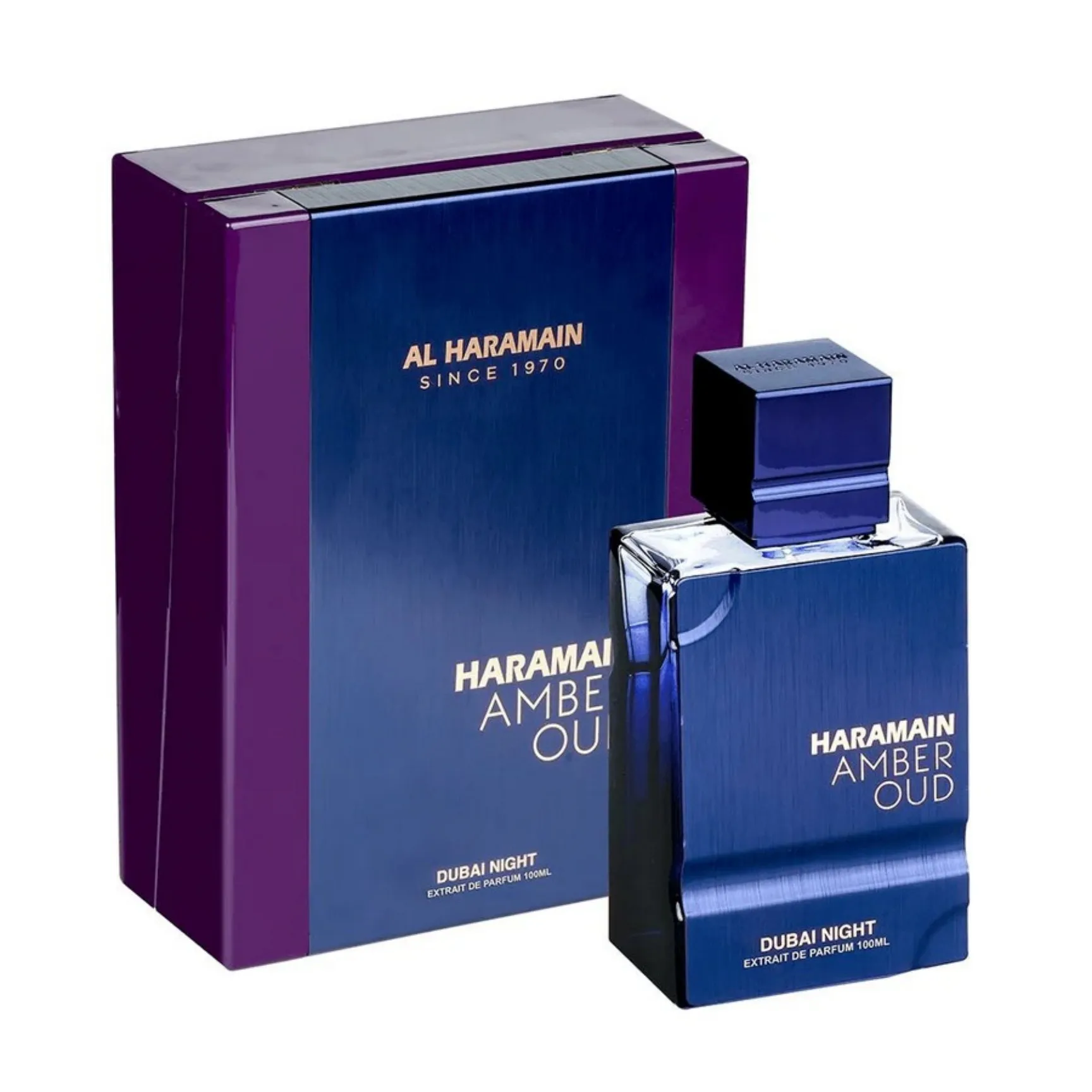 

Al Haramain Amber Oud Dubai Night Fragrance: Luxe Blue & Purple Design, Long-Lasting Intense Aroma