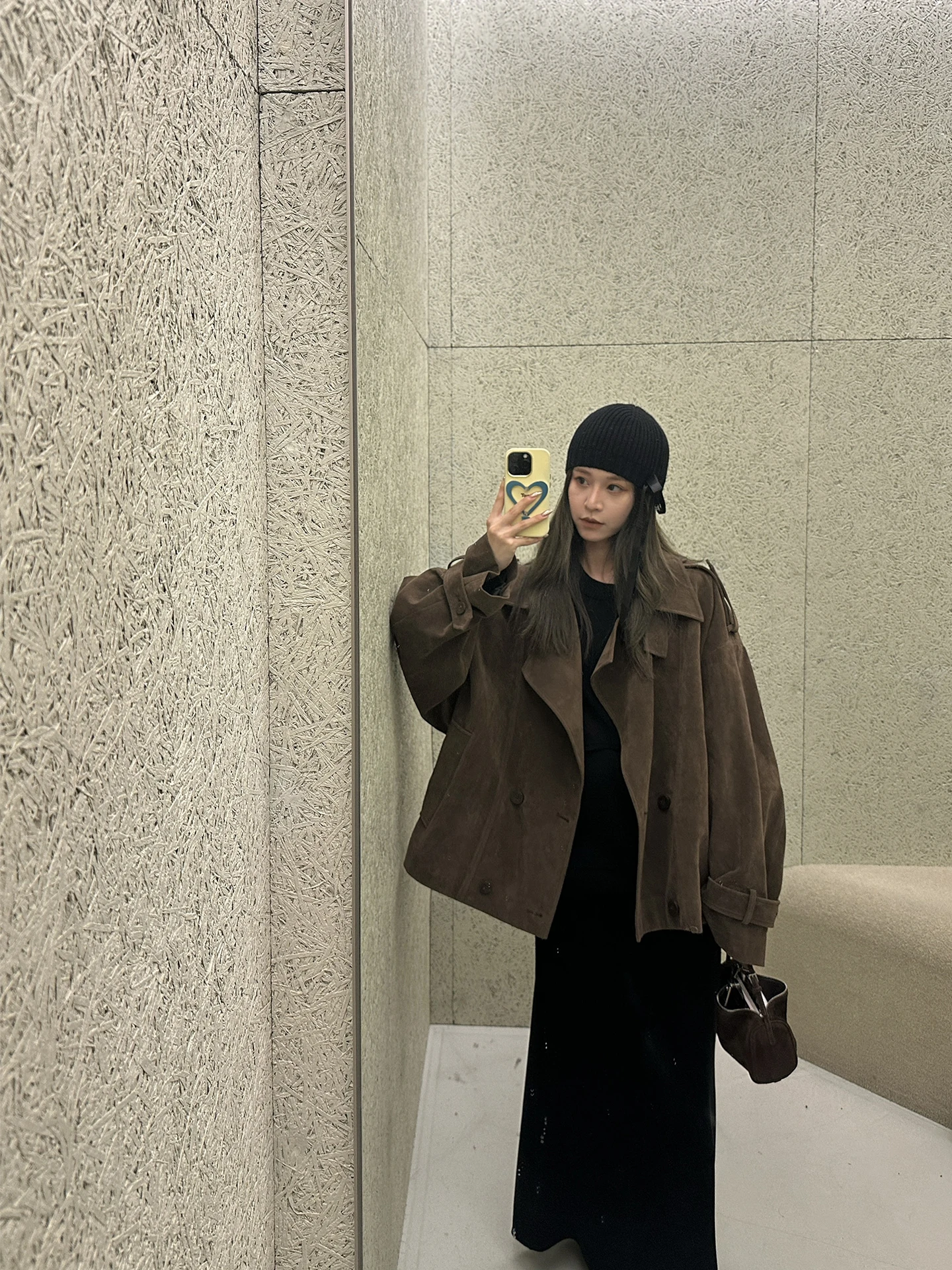 دراجة نارية نسائية من جلد الغزال Jaet ort Sle بتصميم عتيق أمريكي عتيق لخريف 2025 وصل حديثًا مقاس صغير