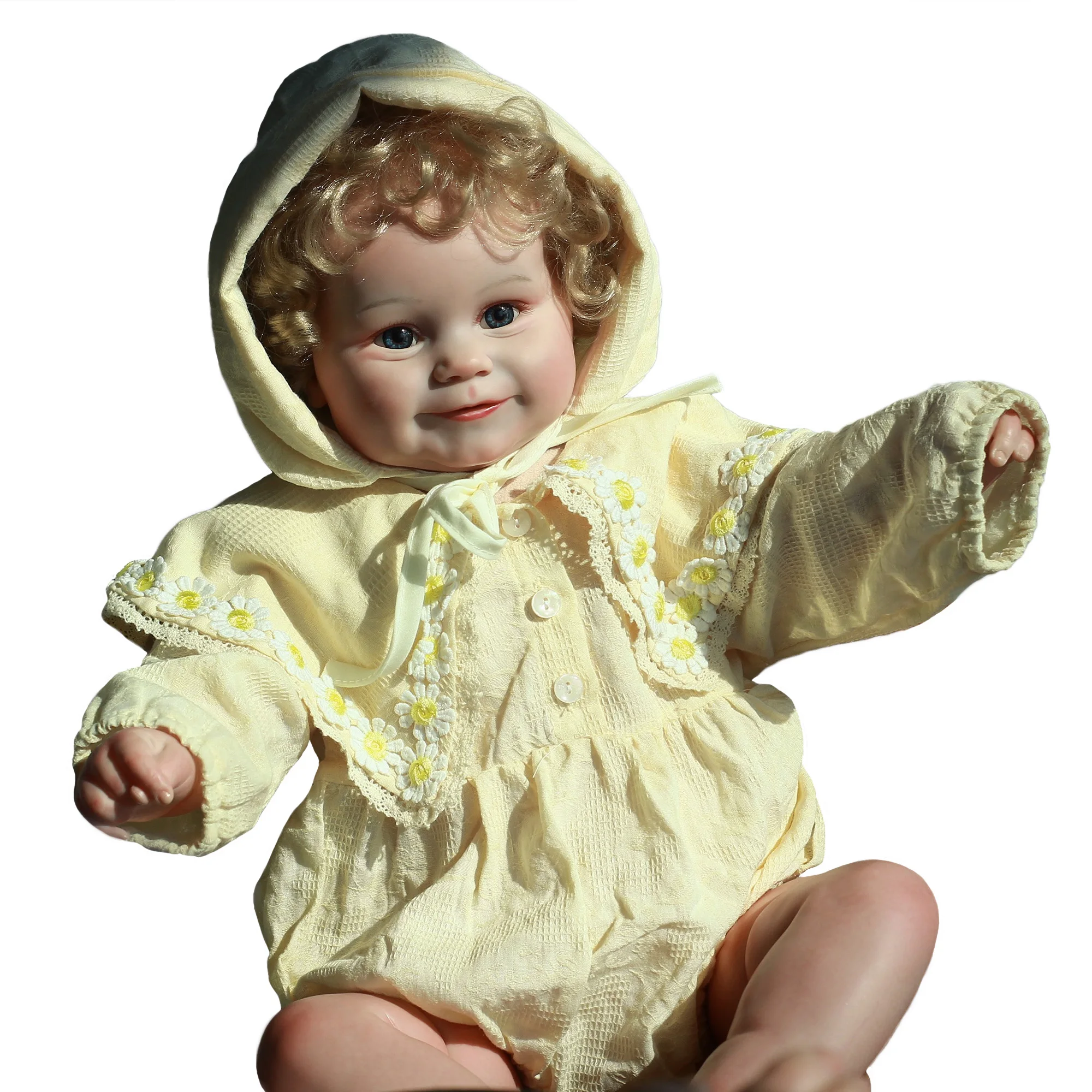 

60CM Maddie Bebê Reborn Dolls Handmade Painted Soft Vinyl Body Adorable Girl With Rooted Hair Doll Toys Muñecas Reborn