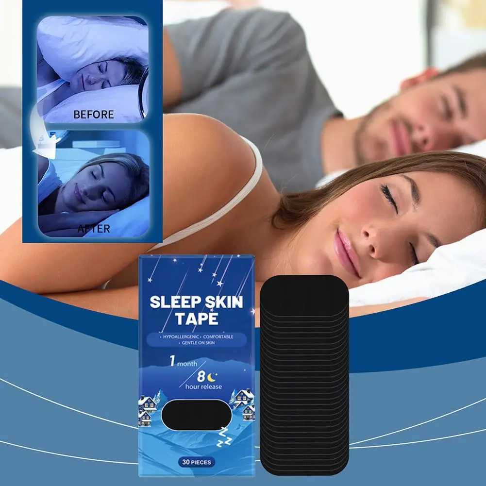 Sleep Mouth Tape For Stop Snoring Anti Apnea Improve Breath Keep Mouth Close Promote Nighttime Sleeping Prevent Snore Sticker