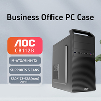 AOC Computer PC Case Chassis Host Box Empty Box USB3.0 Business Portable Desktop Box ATX Game Small Box Chassis CB112D U3