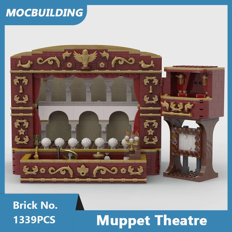 MOC Building Blocks Muppet Theatre Display Model DIY Assembled Bricks Collections Series Creative Collection Toys Gifts 1339PCS