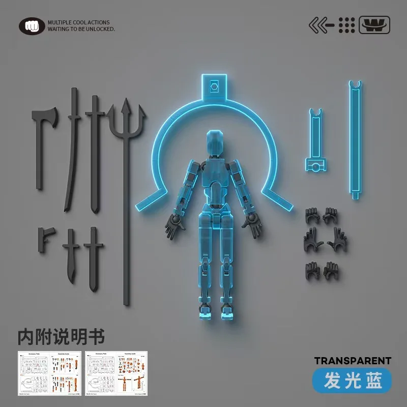 

Titan explosion finished product joint human movable doll 3d printing DIY lucky doll decompression gift