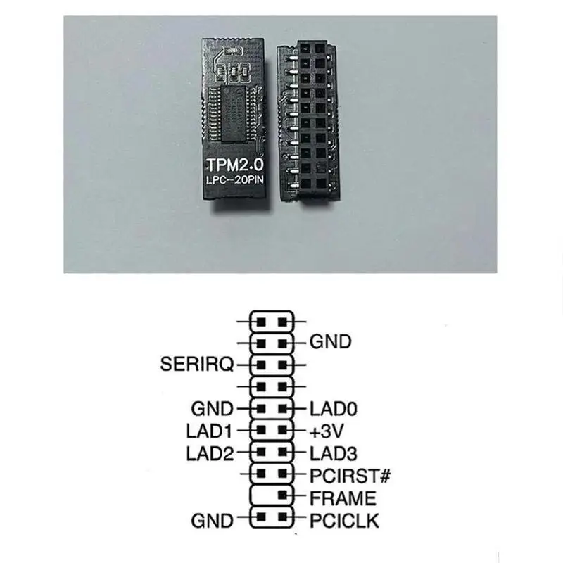 TPM 2.0 Modul Verschlüsselung Sicherheitsmodul Remote-Karte unterstützt 12 14 18 20 Pin für ASUS/MSI/GIGABYTE Multi-Marken-Motherboard – Detail 27