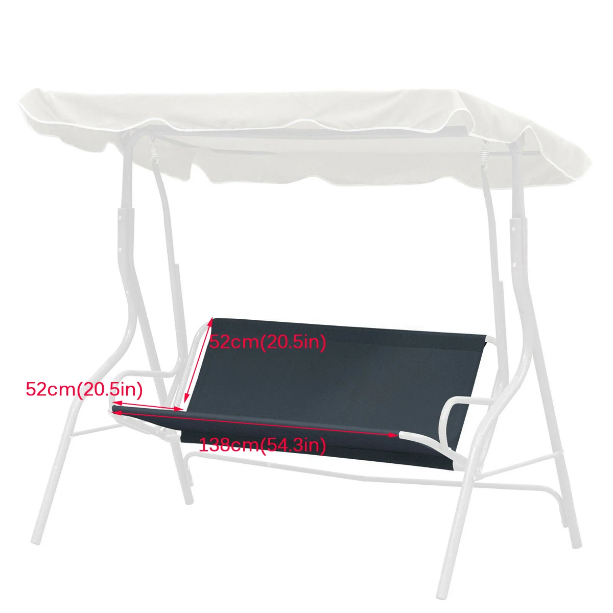 Garden Seater Swing Cover Chair Bench Replacement Waterproof Thickened Outdoor Swing Case Chair Cushion Backrest Dust Cover