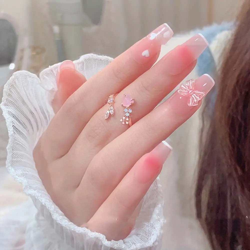 เล็บ Charms เรซิ่นเครื่องประดับเล็บโบว์ตกแต่งเล็บคริสตัลเครื่องประดับเล็บ Bowknot เครื่องเจาะเล็บ Bowknots เล็บ Rhinestones