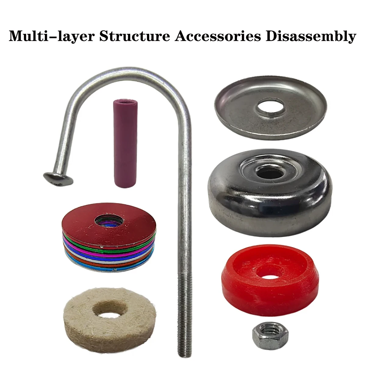 Hook Tensioner Assembly for Gill Box Rewinding Machine, Textile Spare Part Tension Device for Yarn Winding & Twisting