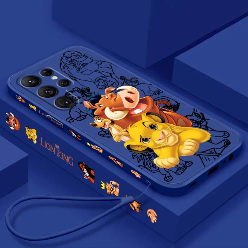 Чехол для телефона Disney The Lion King для Samsung Galaxy S25 S24 S23 S22 S21 S20 Ultra Plus FE 5G Liquid Left Rope Cover Чехол для телефона Disney The Lion King для Samsung Galaxy S25 S24 S23 S22 S21 S20 Ultra Plus FE 5G Liquid Left Rope Cover