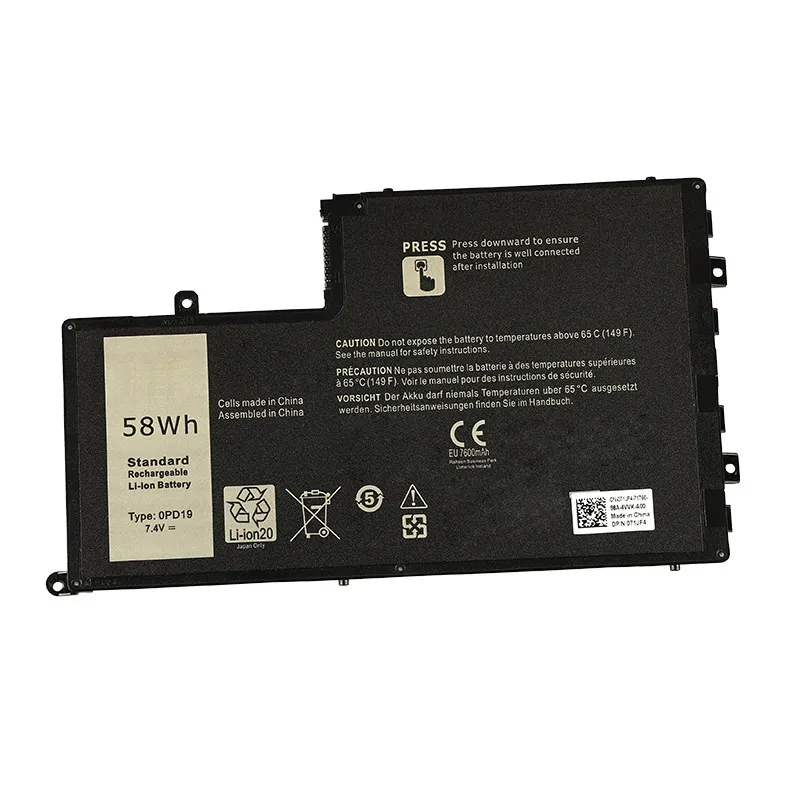 0PD19 High Quality Laptop Battery 7.4V 58WH for DELL Inspiron 14 5445 5447 5448 5457 15 5545 5547 5548 5557 Latitude 3450 3550
