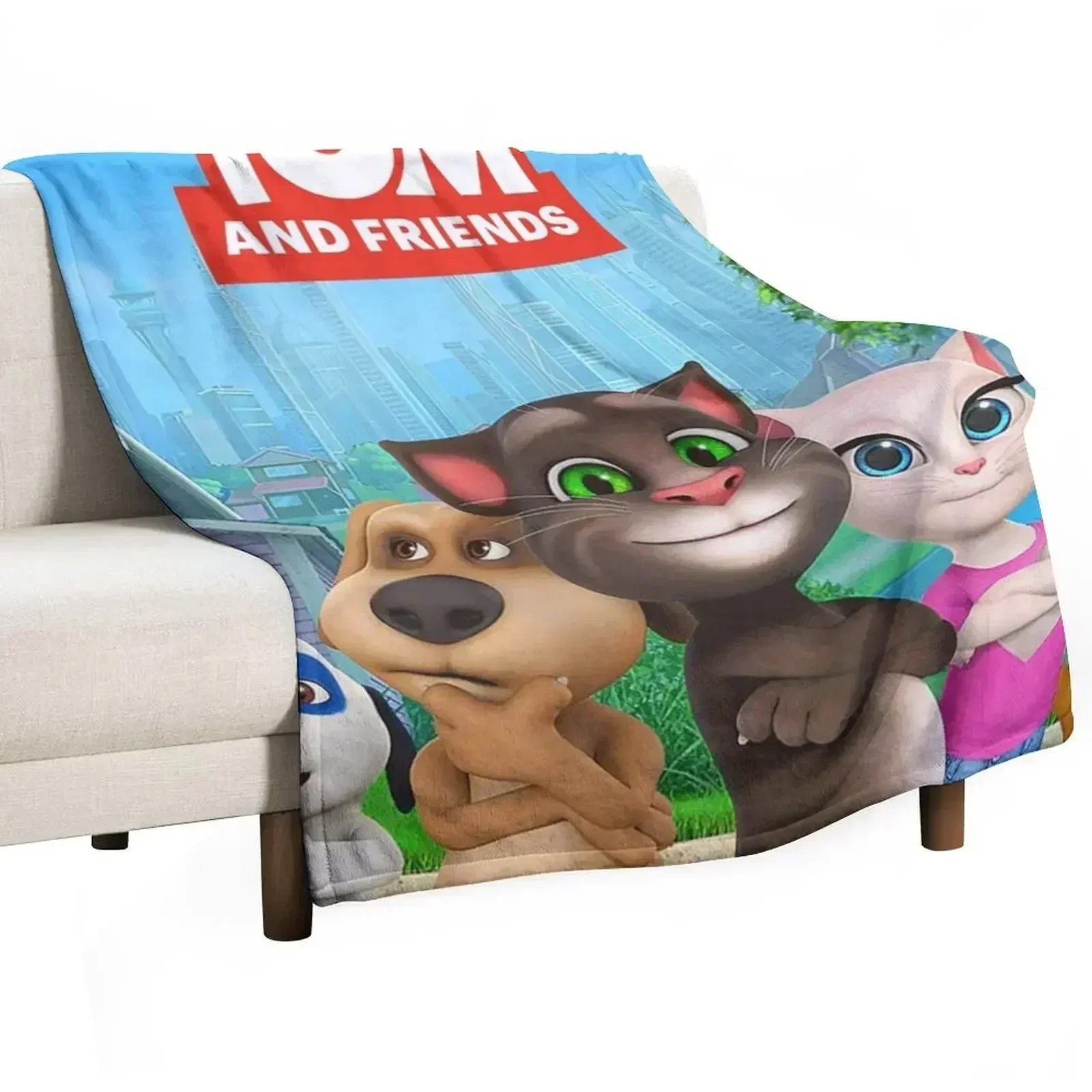 Copy of My Tom and 2 friends Talking About Throw Blanket Large Heavy Giant Sofa Thins Fashion Sofas Blankets