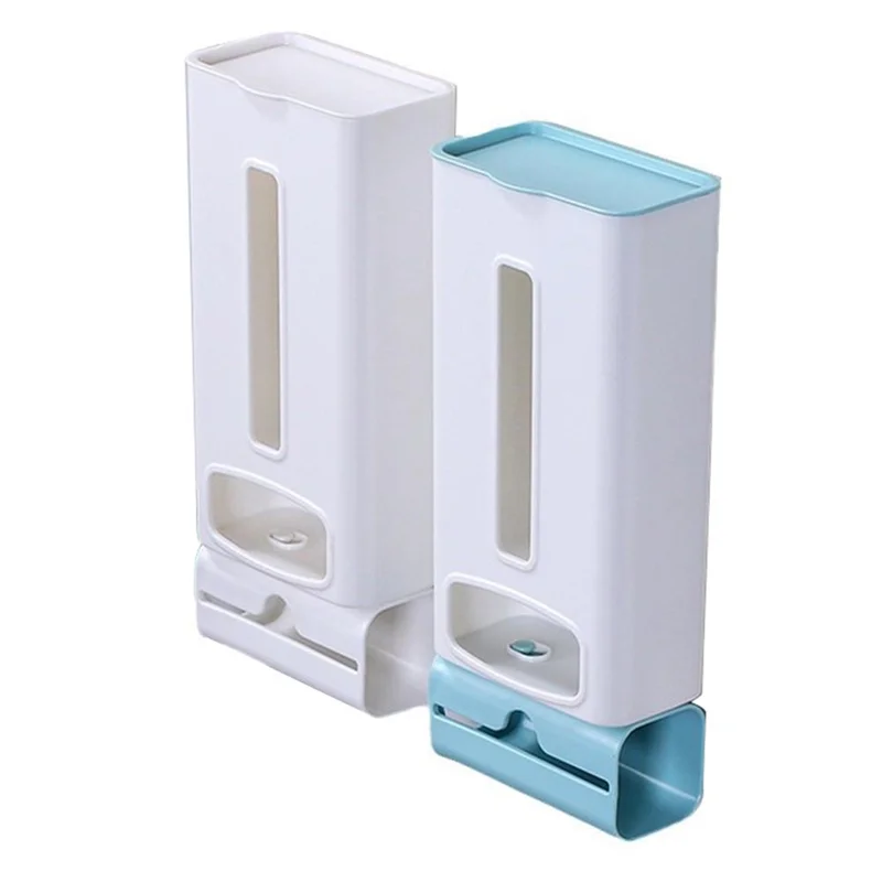 A36T-2 In 1 Shopping Bag Rack - Wall Mounted Organizer And Trash Bag Dispenser For Kitchen Storage