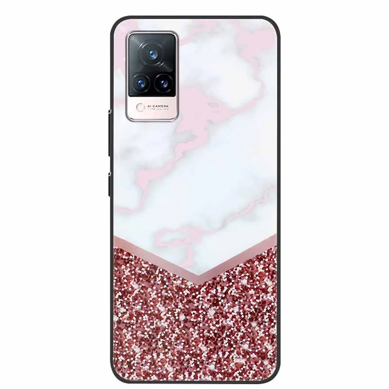 For vivo V21 5G Case New Fashion Marble silicon Soft TPU Back Cover For vivo V21e 4G 5G V21 V 21 Phone Cases vivoV21 v21e Capa