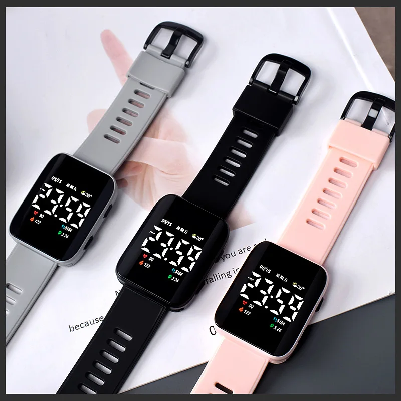 Men\'s Electronic Watch Waterproof Sport Children Watches Led Digital Watch Student Girl Boy Wristwatch Durable Electronic Clock