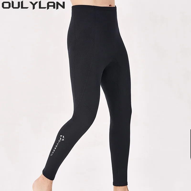 Oulylan 1.5 MM Neoprene Diving Pants Long Trousers for Snorkeling Swimming Rowing Sailing Surfing Keep Warm Diving Pants