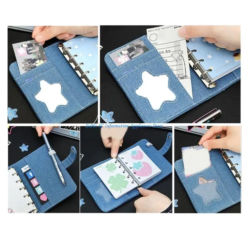 

Travel Notebook Retro Notebook Colorful Page Binder Notebook Sweet Clovers Notebook Office School Supplies for Students