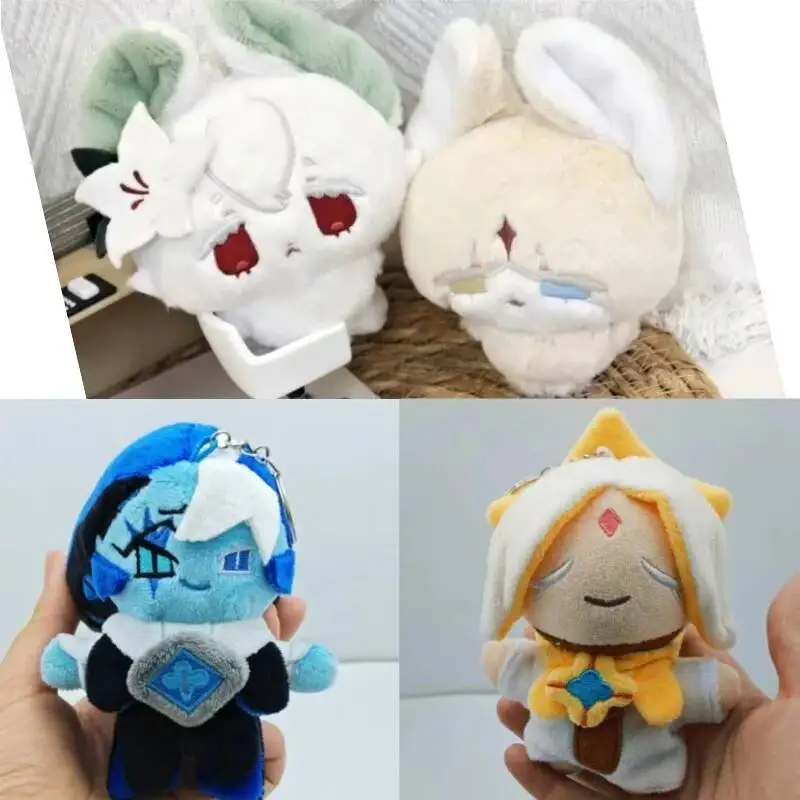 

Kawaii 10cm Game Cookie Run Kingdom Plush Pure Vanilla White Lily Shadow Milk Eternal Sugar Cookie Plush Pendant Doll Toy Gift