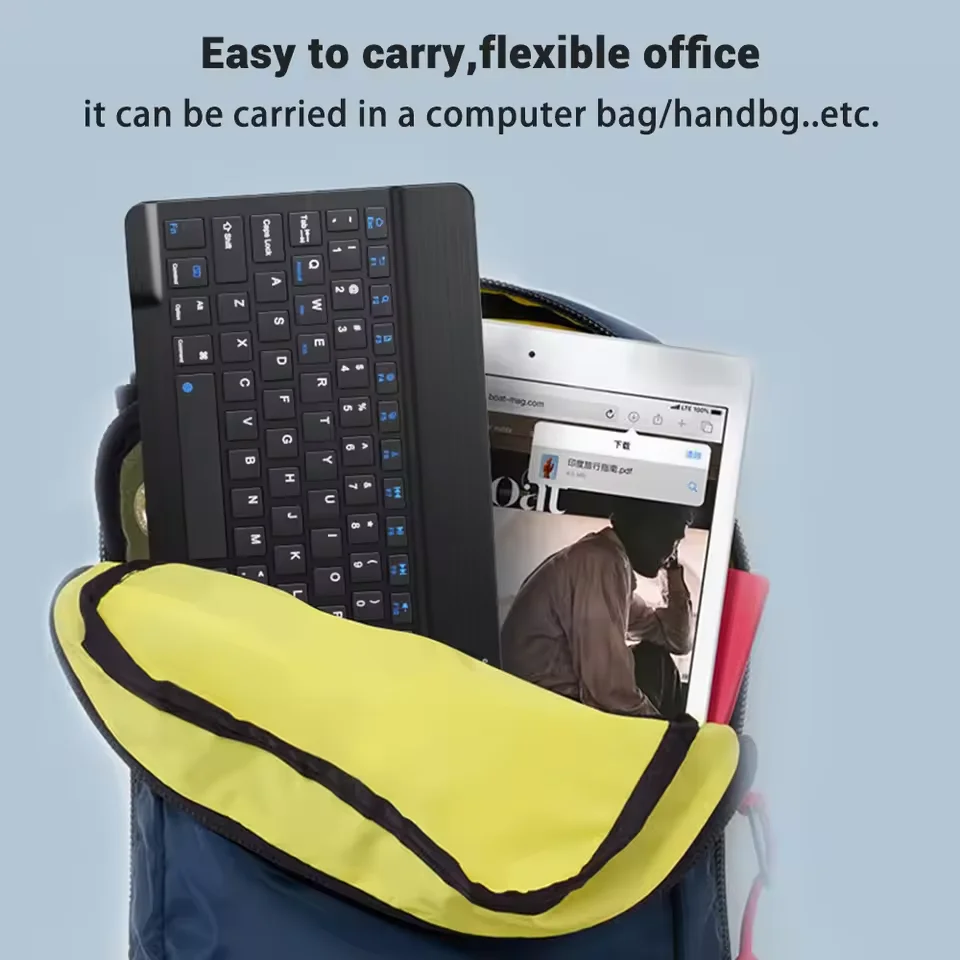 Draadloze toetsenbordmuis voor IOS Android Windows Tablet voor iPad Mini Pro Koreaans Spaans toetsenbord Multifunctionele bediening