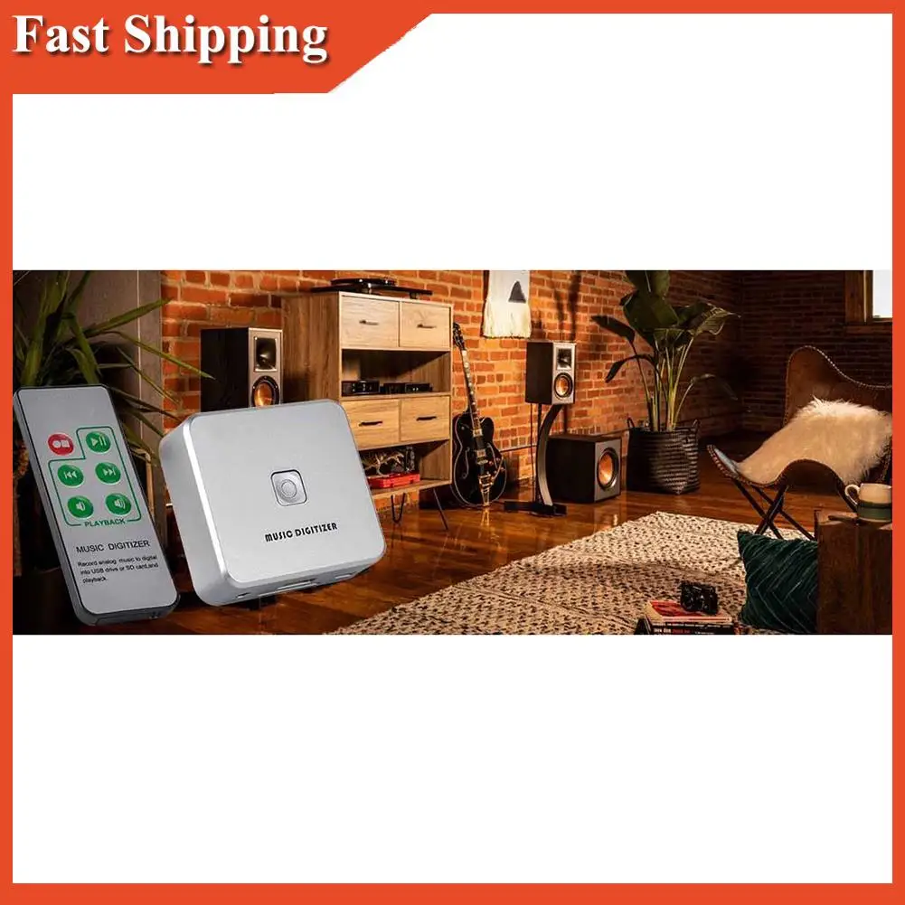 Boîte enregistreur de Capture Audio, numériseur de musique efficace, conversion de la vieille musique analogique en MP3, prise en charge de la clé USB ou de la carte SD