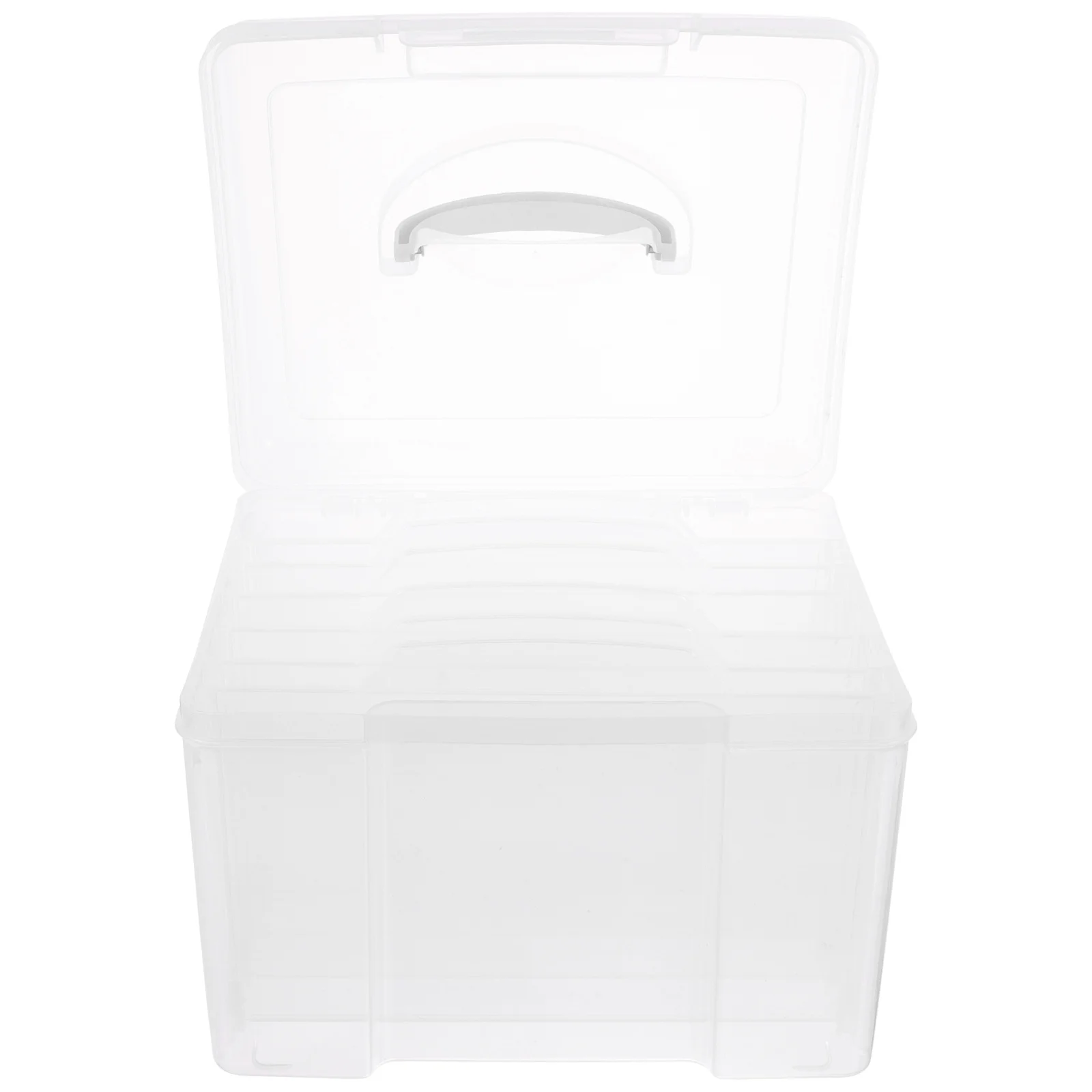 

Photo Storage Box Clear Plastic Organizer For Pictures Cards Crafts Stickers Diy Scrapbook Keeper Container