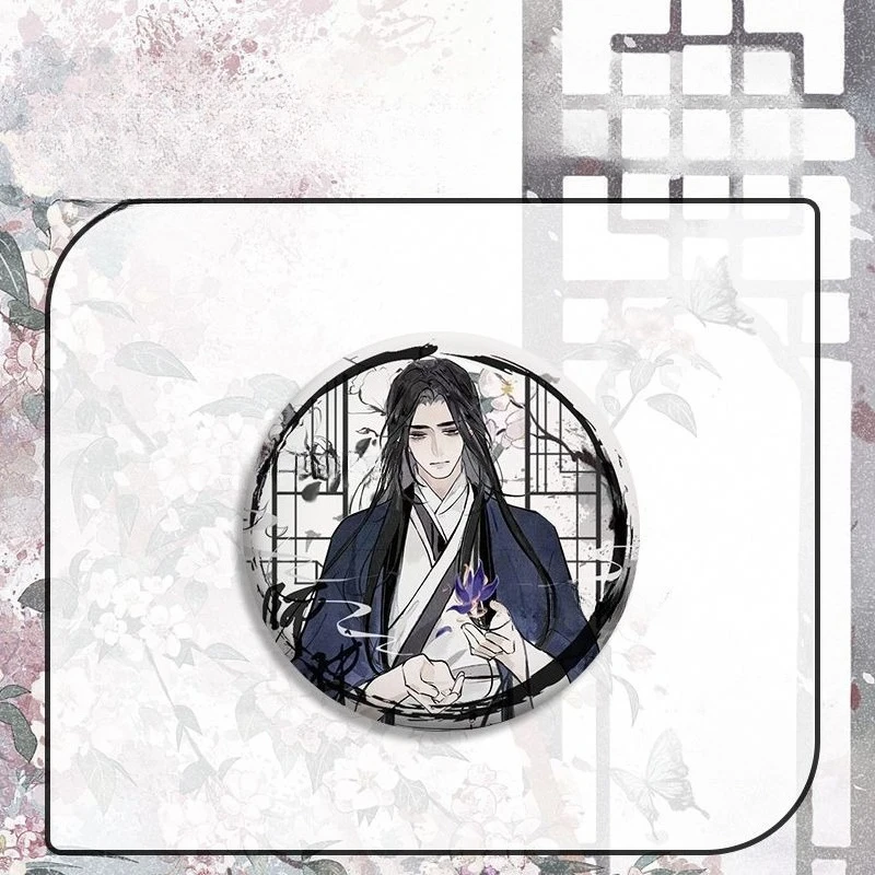 The Husky and His White Cat Shizun‌ Anime Exquisite Brooch Cartoon Pins Decoration Jewelry Backpack Clothes Accessories Gifts
