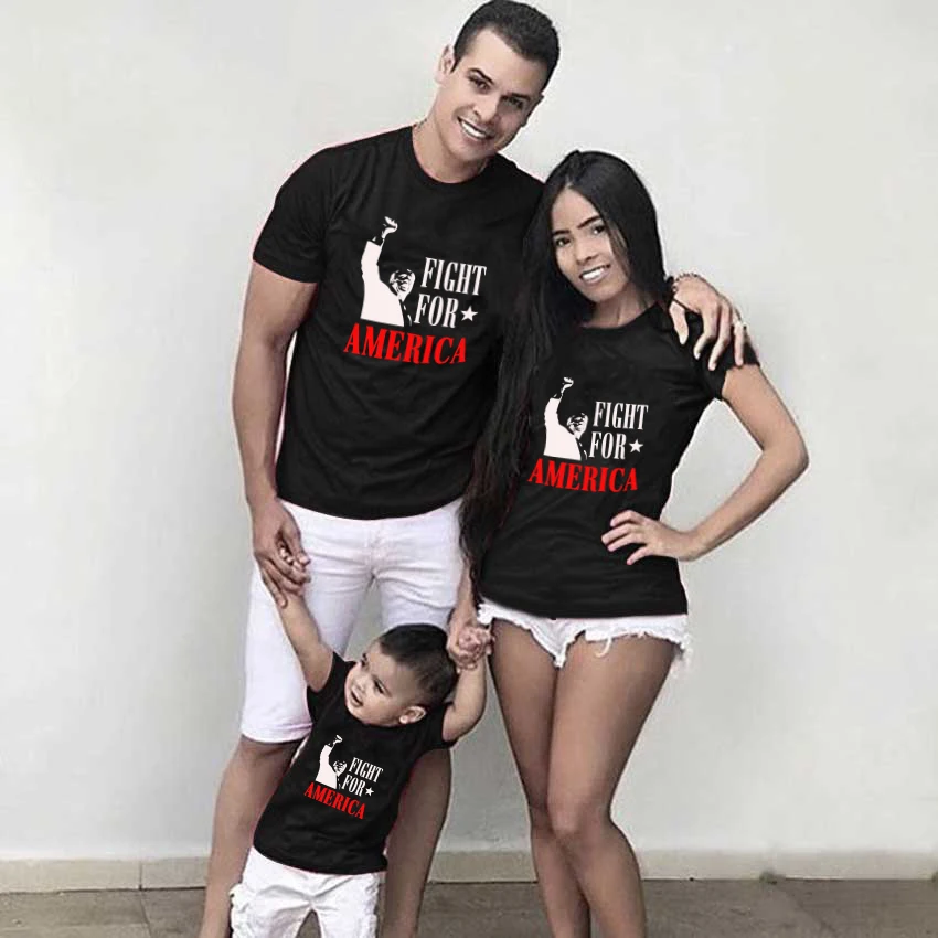 

2024 summer family matching clothes mommy and me tshirt mother daughter son outfits mum mom t-shirt baby girl boys t shirt