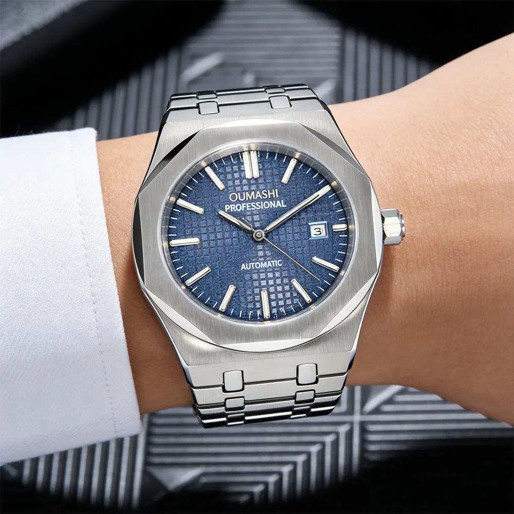 

Роскошные часы 42 мм, механизм Miyota8215, автоматические механические часы, сапфировое стекло, ремешок из нержавеющей стали, мужские часы