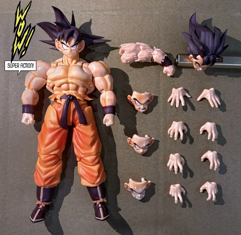 لعبة دراغون بول واو سوبر موبايل أول مبارزة سون جوكو كايوكين قبضة فارغة 1/12 أنيمي الشكل Shf دمية نموذج المرآب عدة لعبة دمية الهدايا #2