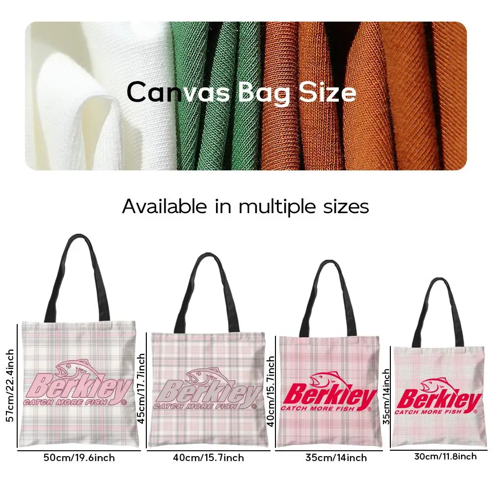 Storage Bags Casual Portable Shoulder Bag Lightweight Shopping Bag Reusable Linen Bag High-end Luer B-Berkley Fishing Match