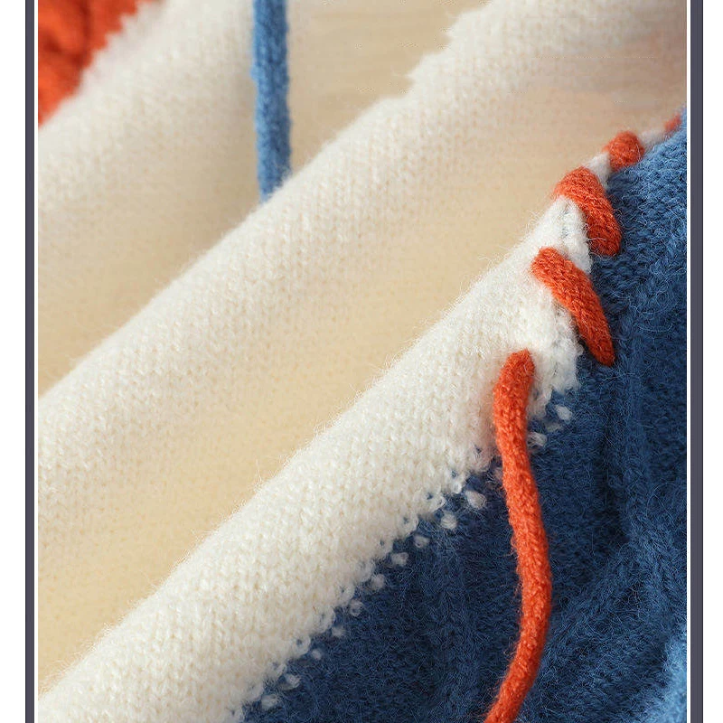 Knit Jumper Knitted Sweater Autumn Male Pullover Men's Streetwear Casual Knit Men's Jumpers Spring Sweat-shirt Men Clothing