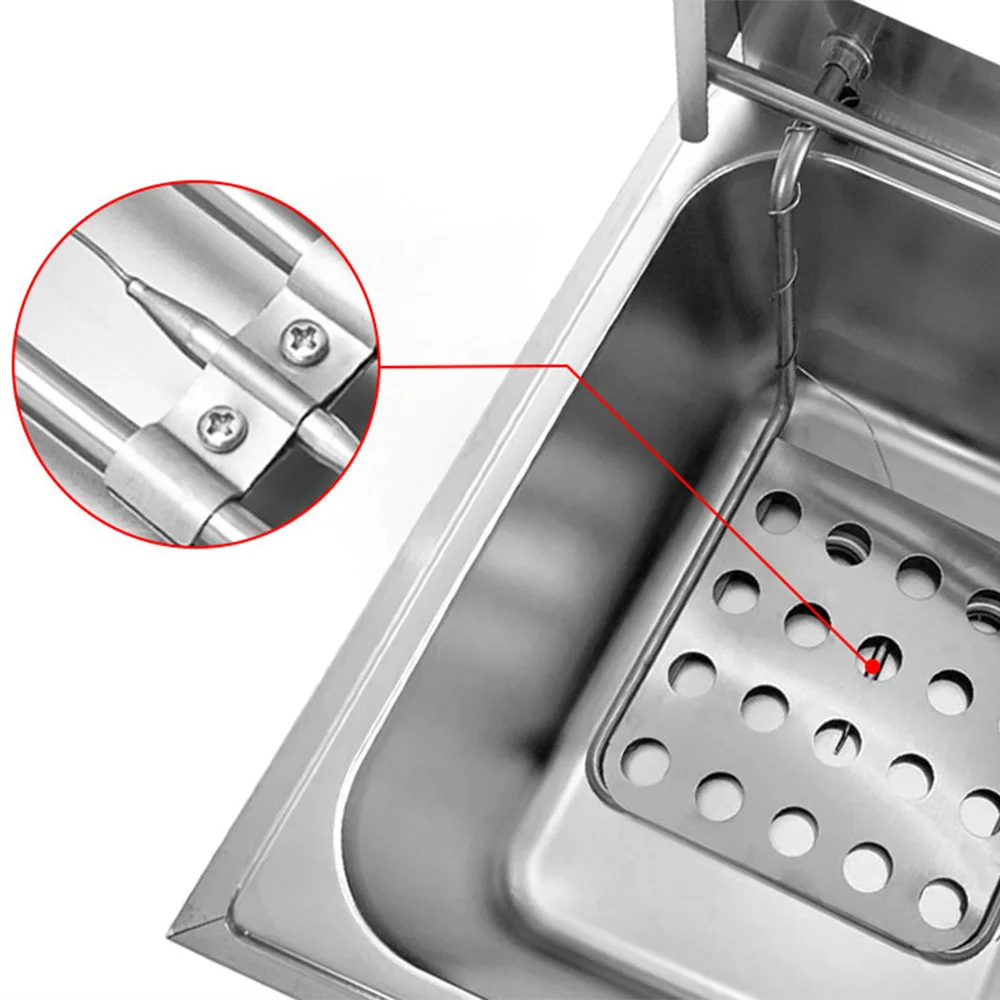 Fritadeira de cilindro duplo máquina de batatas fritas fritadeira a gás