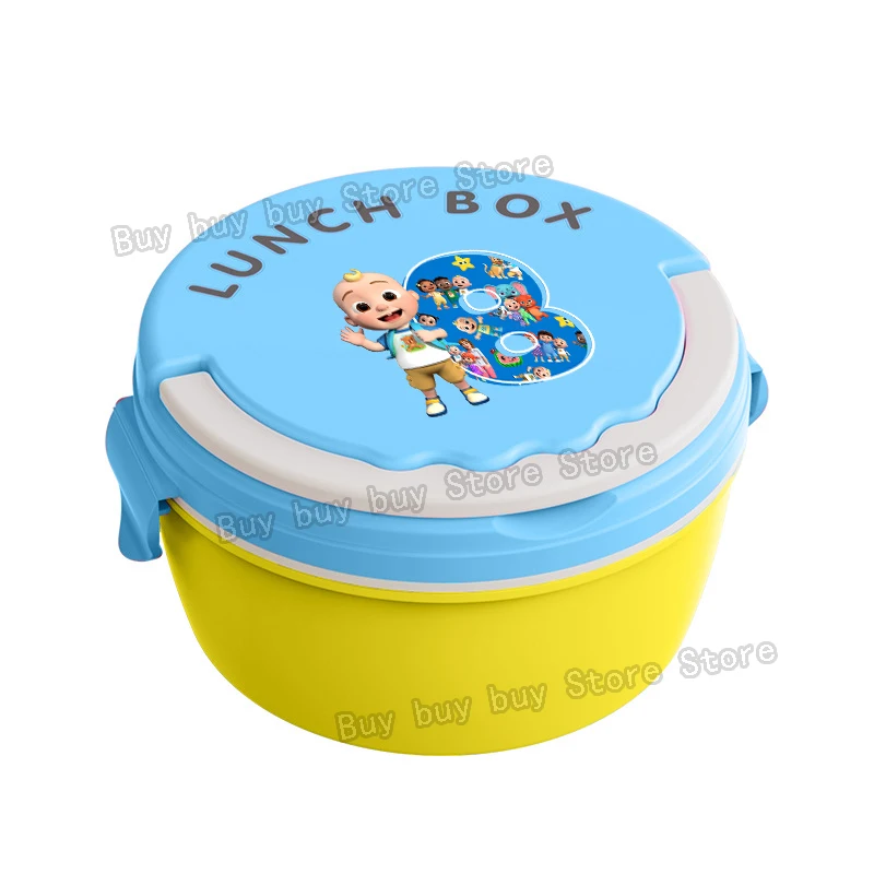 Cocomelons Lunch Boxs Portable Bento Meal Case Boys Fruit Food Storage Box Microwave 26letters Lunch Box Picnic Fresh Cases Gift view 3