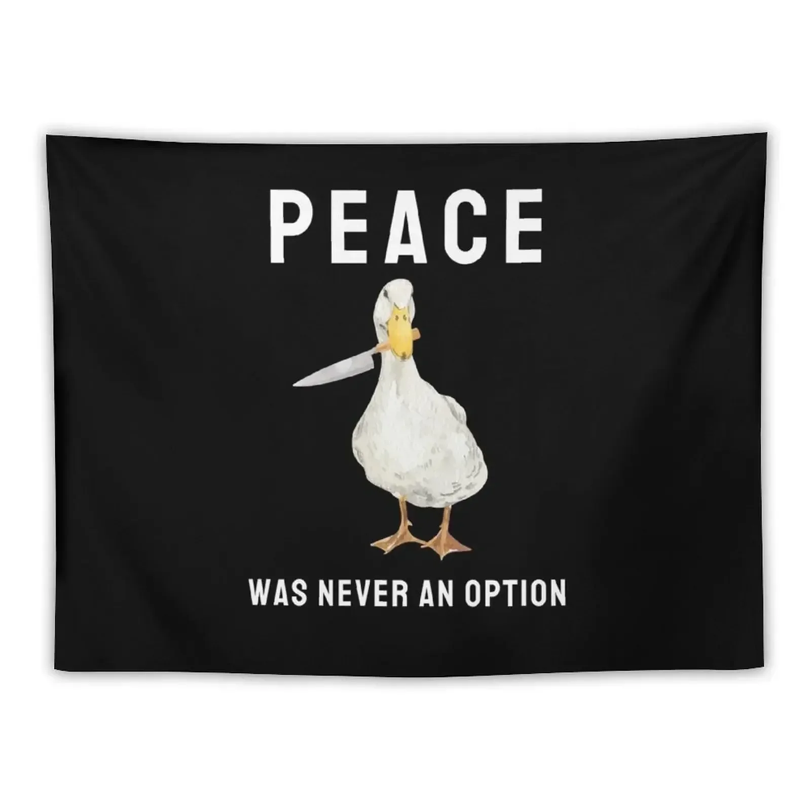 

Duck with a knife Tapestry Wall Art Anime Decor Bedrooms Decorations Decor For Room Tapestry