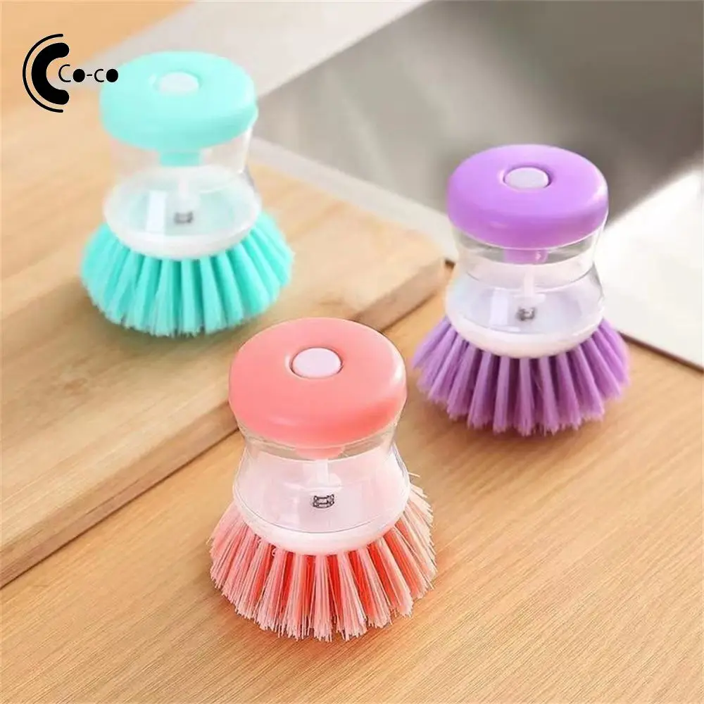 Dish Brush Save Time Easy To Use Popular Purple Highest Rating Scratch-free Cleaning Kitchenware Kitchen Brush Dosing Brush