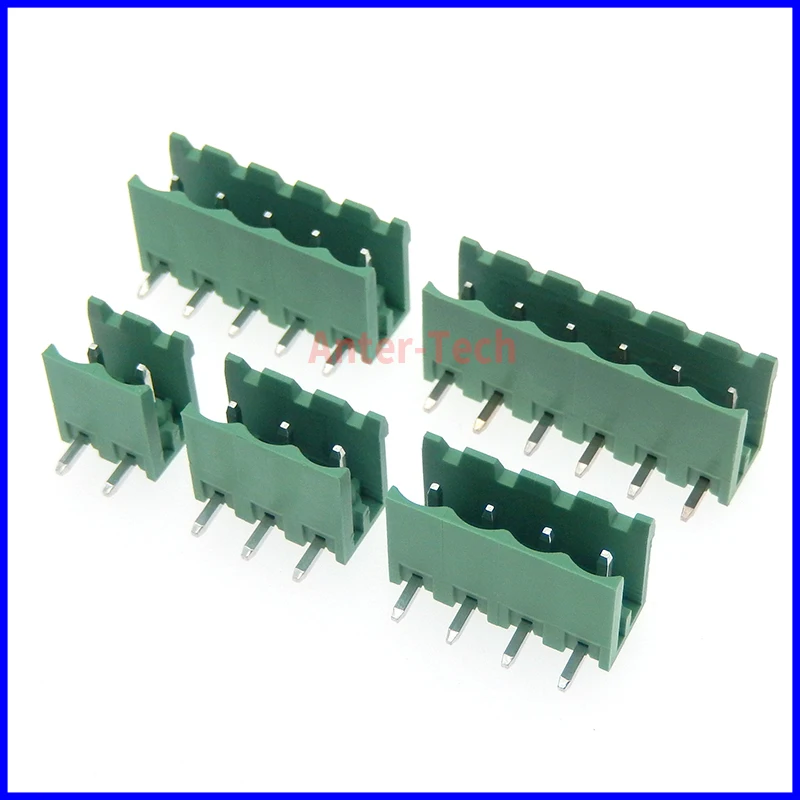 5 zestawów 2EDG 2/3/4/5/6/7/8/9 pin śruba blok zacisków złącze 5.08MM pitch PLUG + prosty PIN HEADER gniazdo do pcb 2p 3p 4p