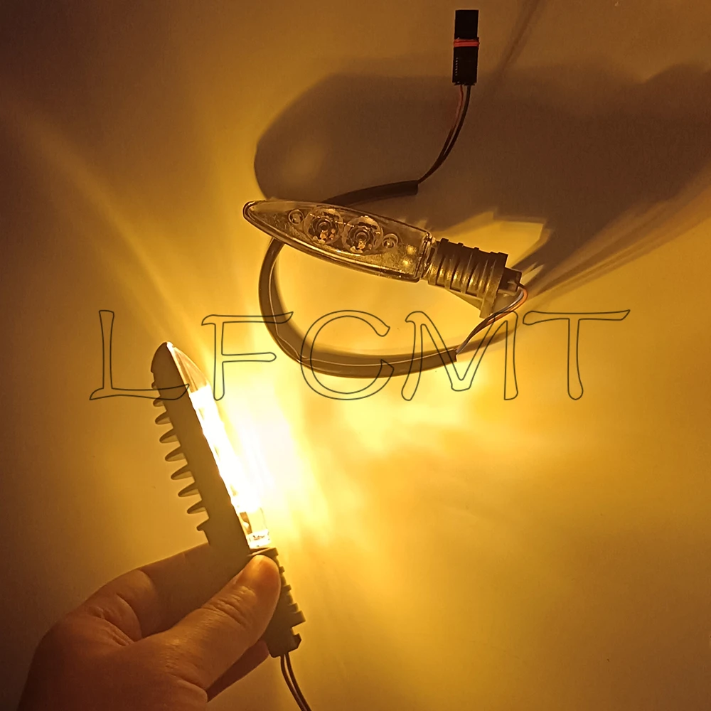 1 Pair Motorcycle Front LED Blinker Turn Signals Indicator Lights Fit for BMW HP2 SPORT S1000XR R1200GS R1200R R1200RS F800GS