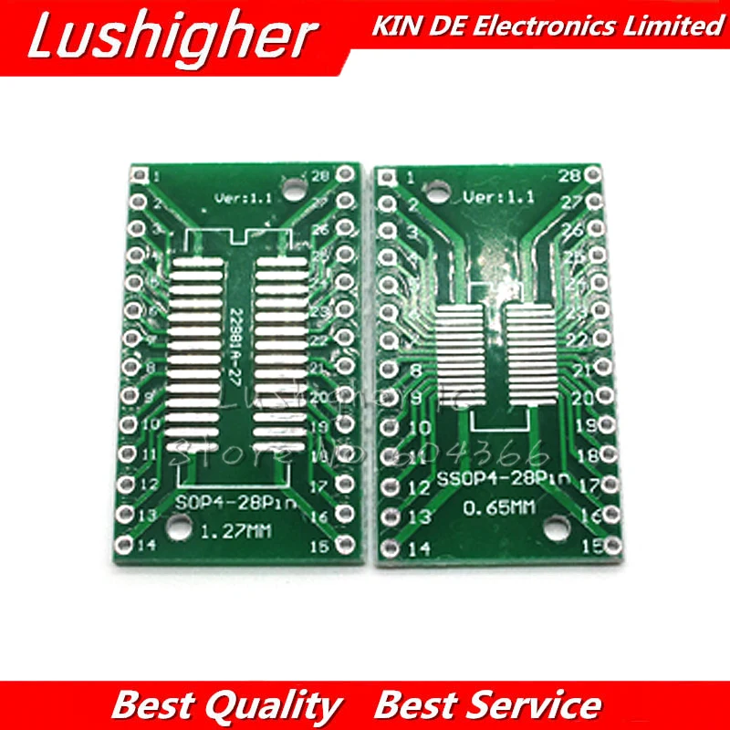 10PCS SSOP28 TSSOP28 SOP28 Zu DIP28 Transfer Board DIP Pin Board Pitch Adapter