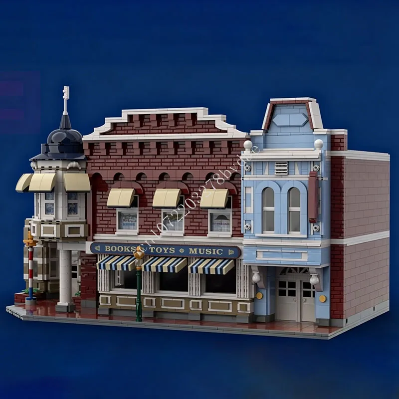 

3000 PCS Town Square Emporium Modular Building Blocks Model City Street View Assembly Educational Man Gift For Adults Decoration