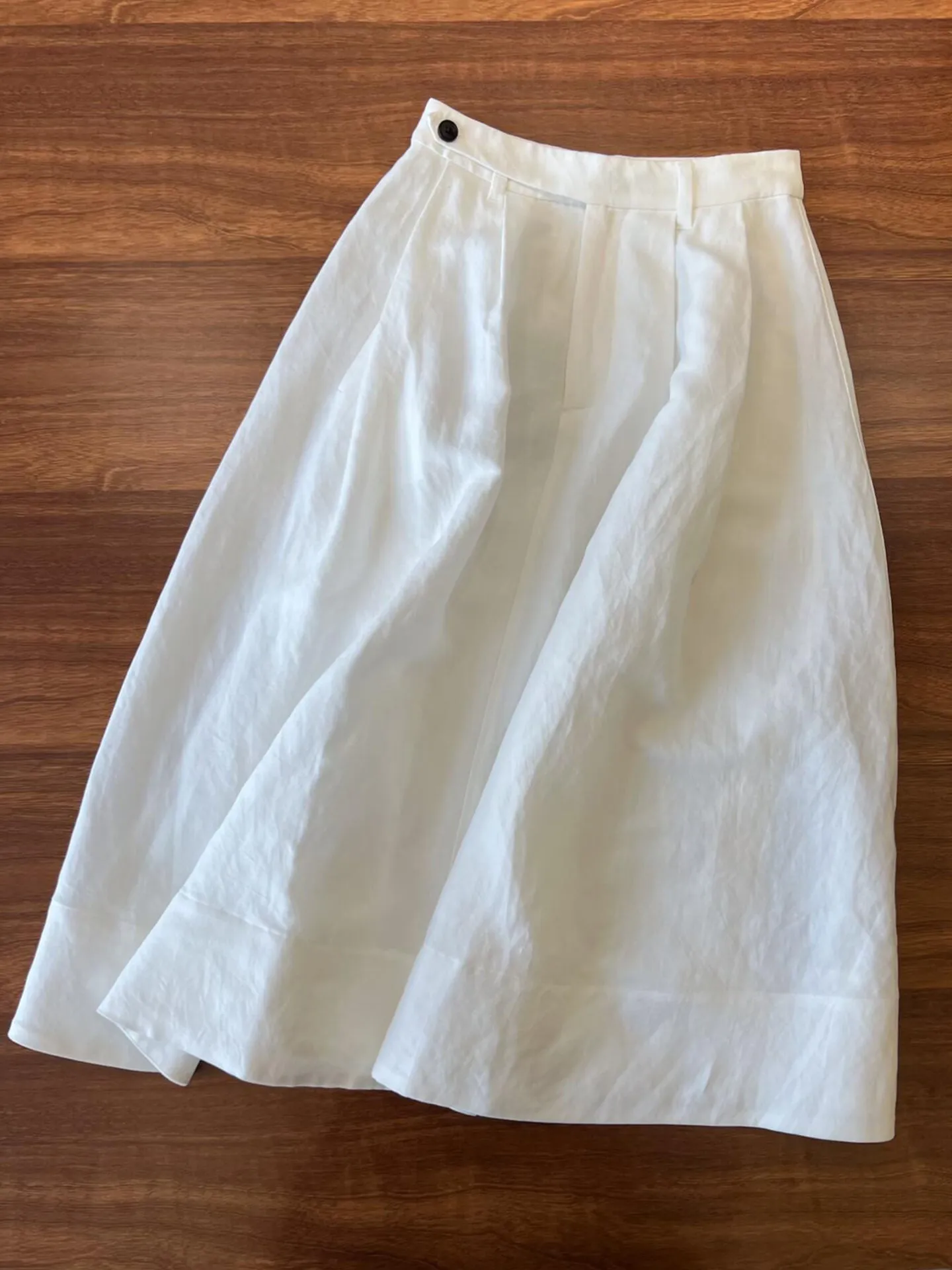 

High Waist A-Line Umbrella Skirt White Thin Summer Women's Half-length Skirts Korean Style Cotton Standard Fit Chinese Made