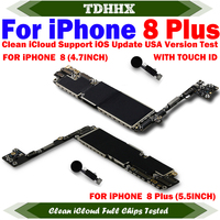 Fully Tested Mainboard For iPhone 8 Plus Motherboard with Touch ID Good Working Well Good Plate Cleaned iCloud Main Logic Board