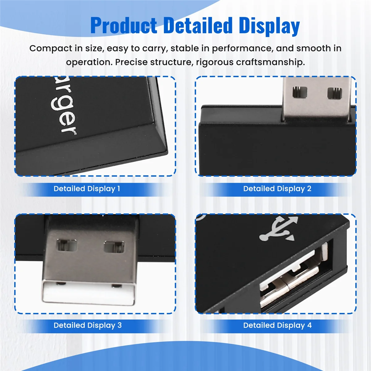 AT77 USB 2.0 ذكر إلى شاحن أنثى مزدوج 2 منفذ USB تيار مستمر 5 فولت شحن الفاصل مهايئ توزيع محول موصل