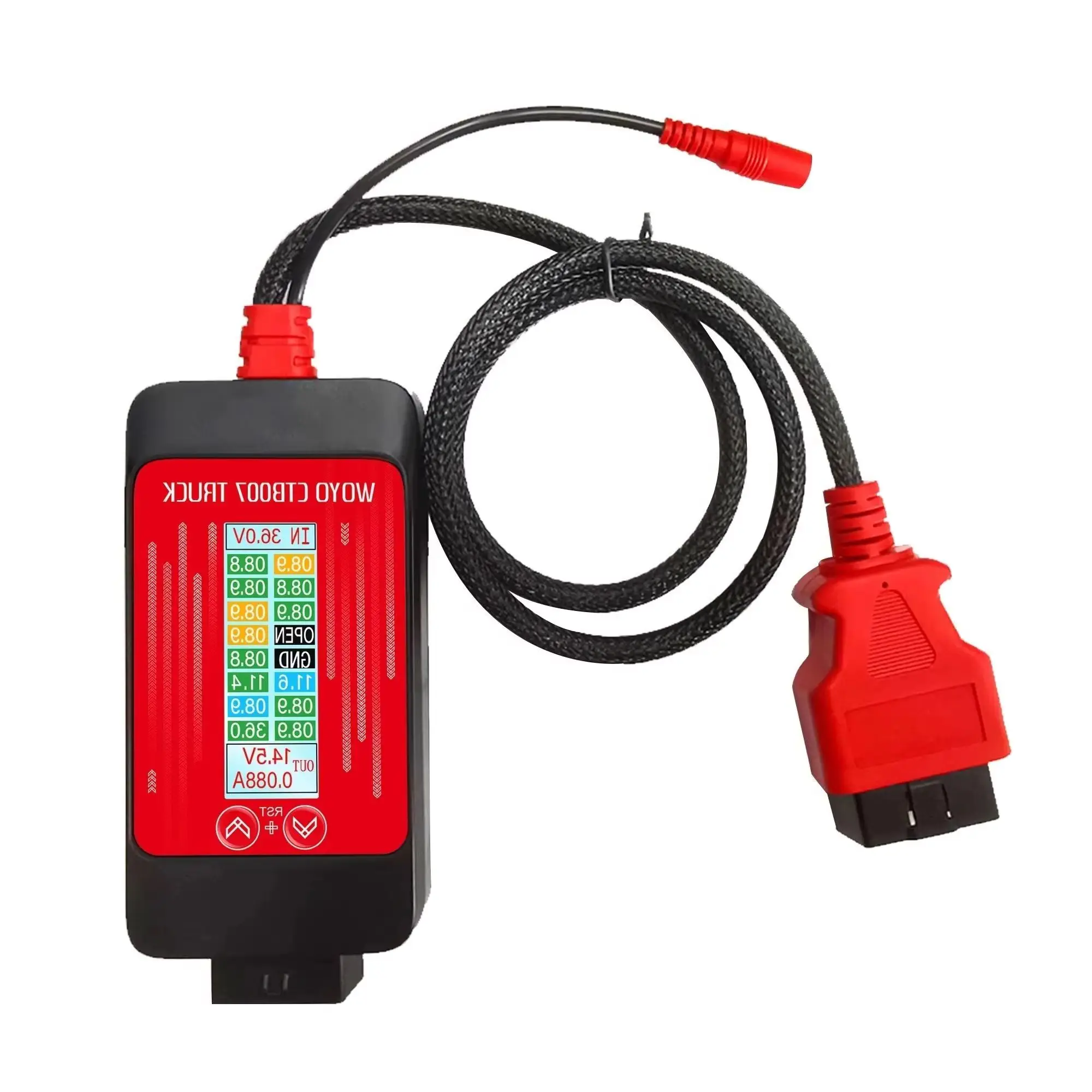24V Truck Step-Down Power Converter 4A 50W Regulated HD LCD Dual Modes Protect 12V Car Truck ECU Diagnostic Scanner Voltage