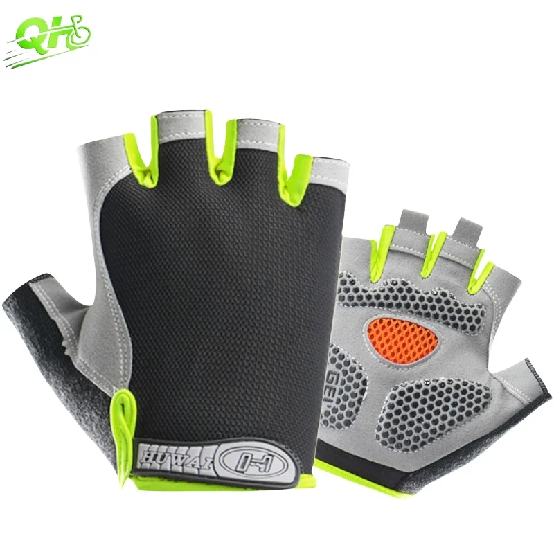 

Motorcycle Gym Gloves Electric Bike Fitness Body Building Anti-Slip Men Women guantes ciclismo Half Finger mtb Accessories